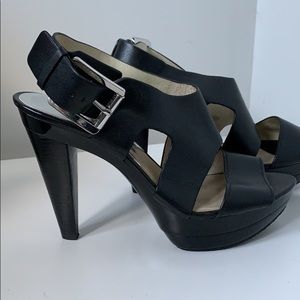 Michael Kors black wedge heels (7.5)
